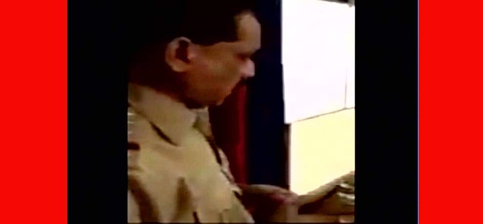 video:  Inside visuals of the Mandir Marg Police station , where Rahul Gandhi has been detained.