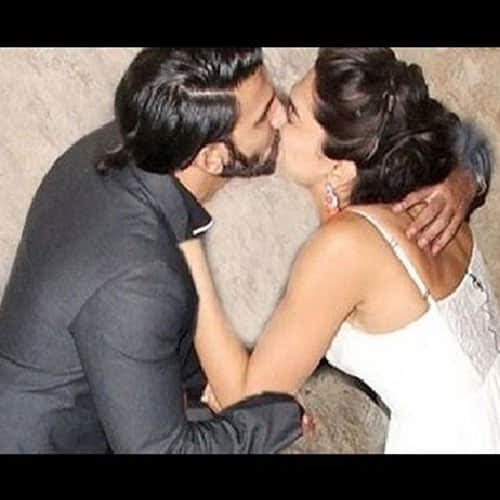ranveer singh and deepika padukone liplock