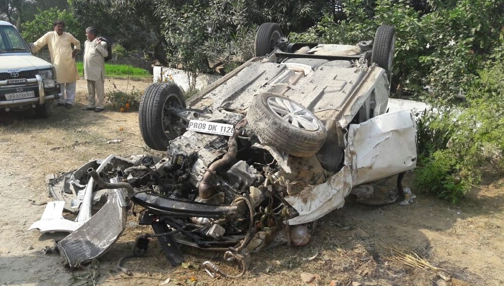Bus collision the car, baby's death