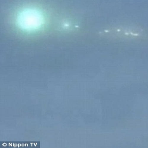 ufo like objects seen flying over japan