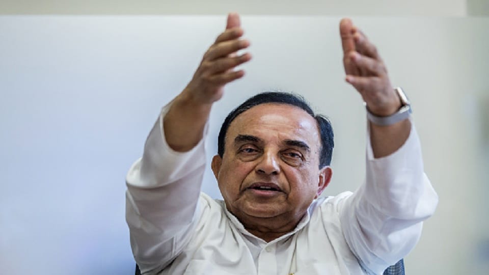 subramanian swamy point out questions on government on gdp growth