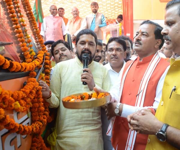 BJP state chief comment on akhilesh yadav rathyatra.