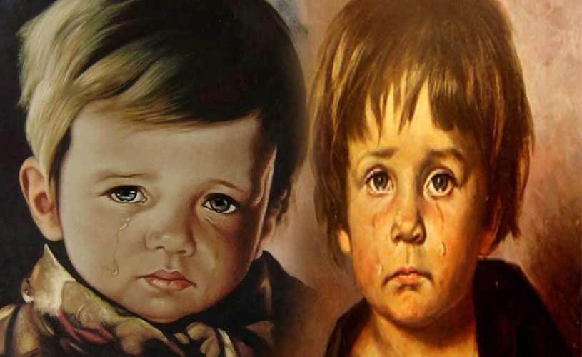 Crying Boy Painting Cursed