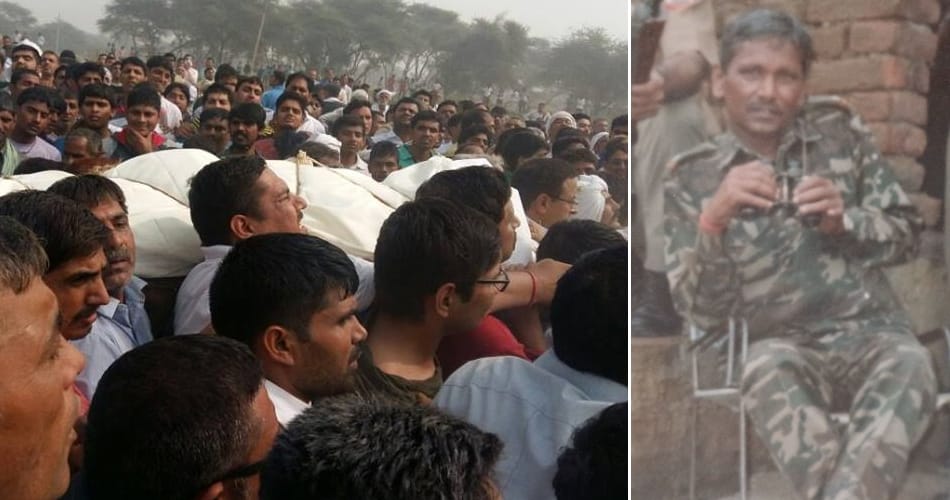 ramkishan grewal funeral in bhiwani village bamla, committed suicide on jantar mantar for orop