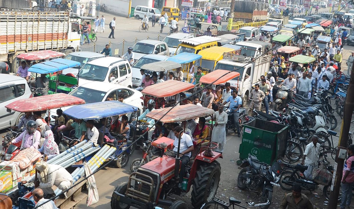 Day out of the city, blocking roads.