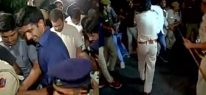 rahul gandhi again detained while candle march in delhi for ex servicemen suicide