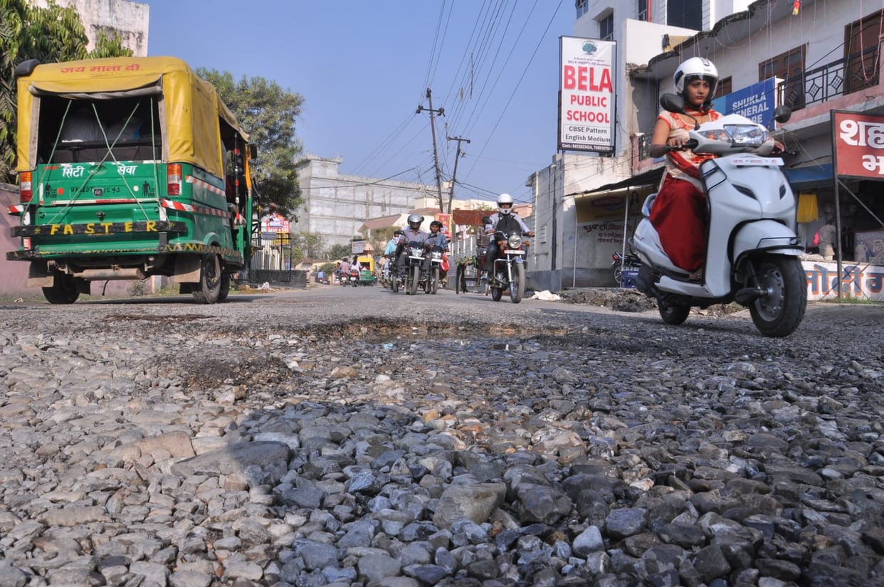 Road are damaged at betiahata