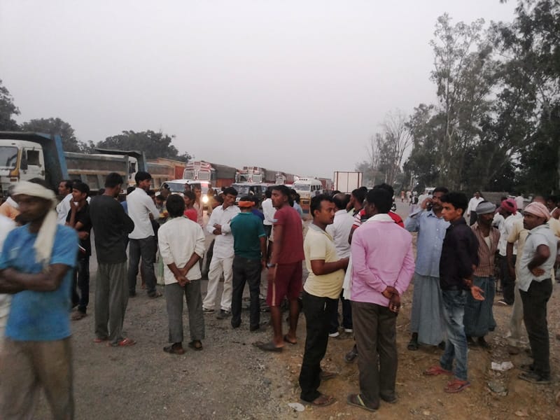 Killed in the accident, the highway jam