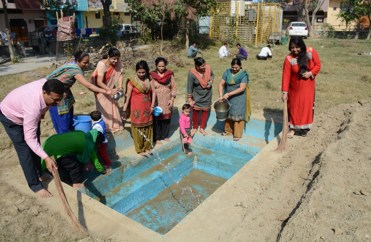 water release from kalagarh dam on chat pooja