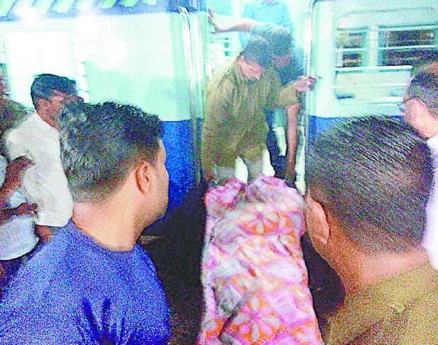 Young man killed in train