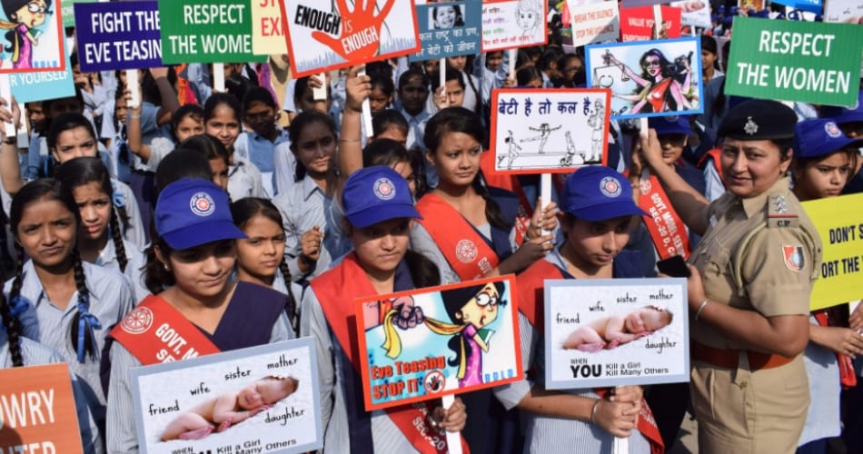 awareness rally and natak by students under chandigarh police week