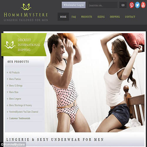 floral lingerie for Japanese MEN