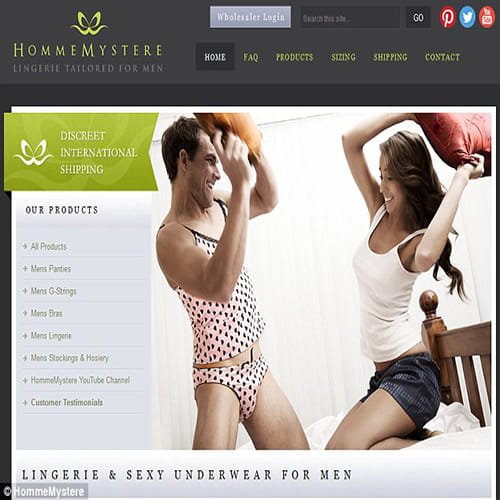 floral lingerie for Japanese MEN