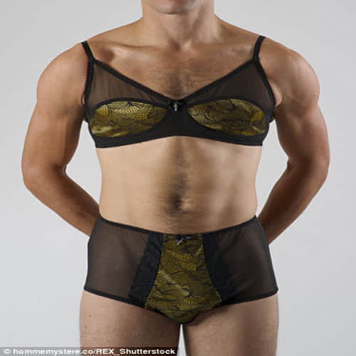 floral lingerie for Japanese MEN