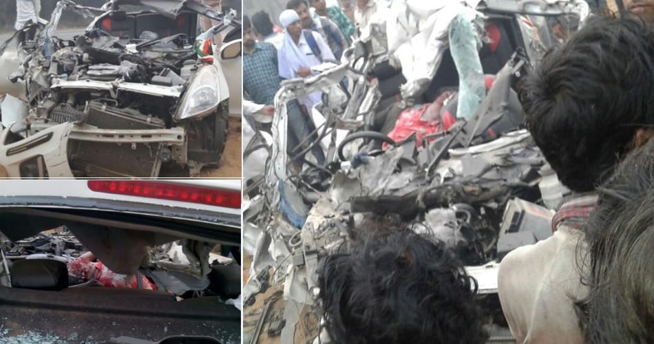 four boys killed in road accident on delhi patiala highway, cow was the reason of accident