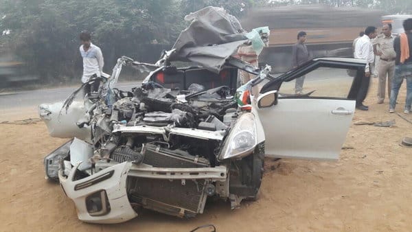 four boys killed in road accident on delhi patiala highway, cow was the reason of accident