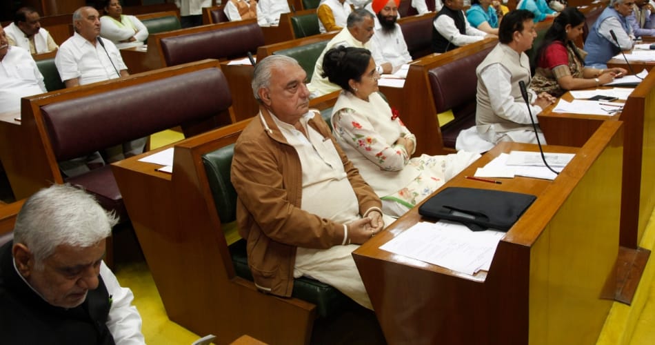 dispute on syl issue in haryana assembly session due to cm badal statement