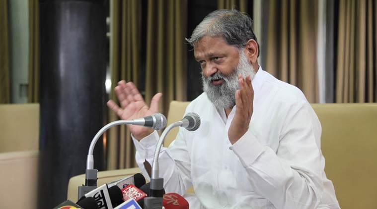 dispute in anil vij and congress during golden jubli special haryana assembly session