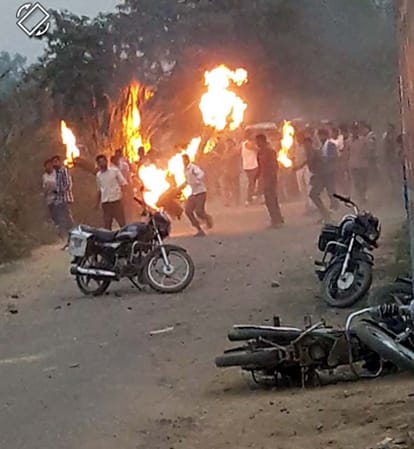 stonepelting after mama bhanja death by truck