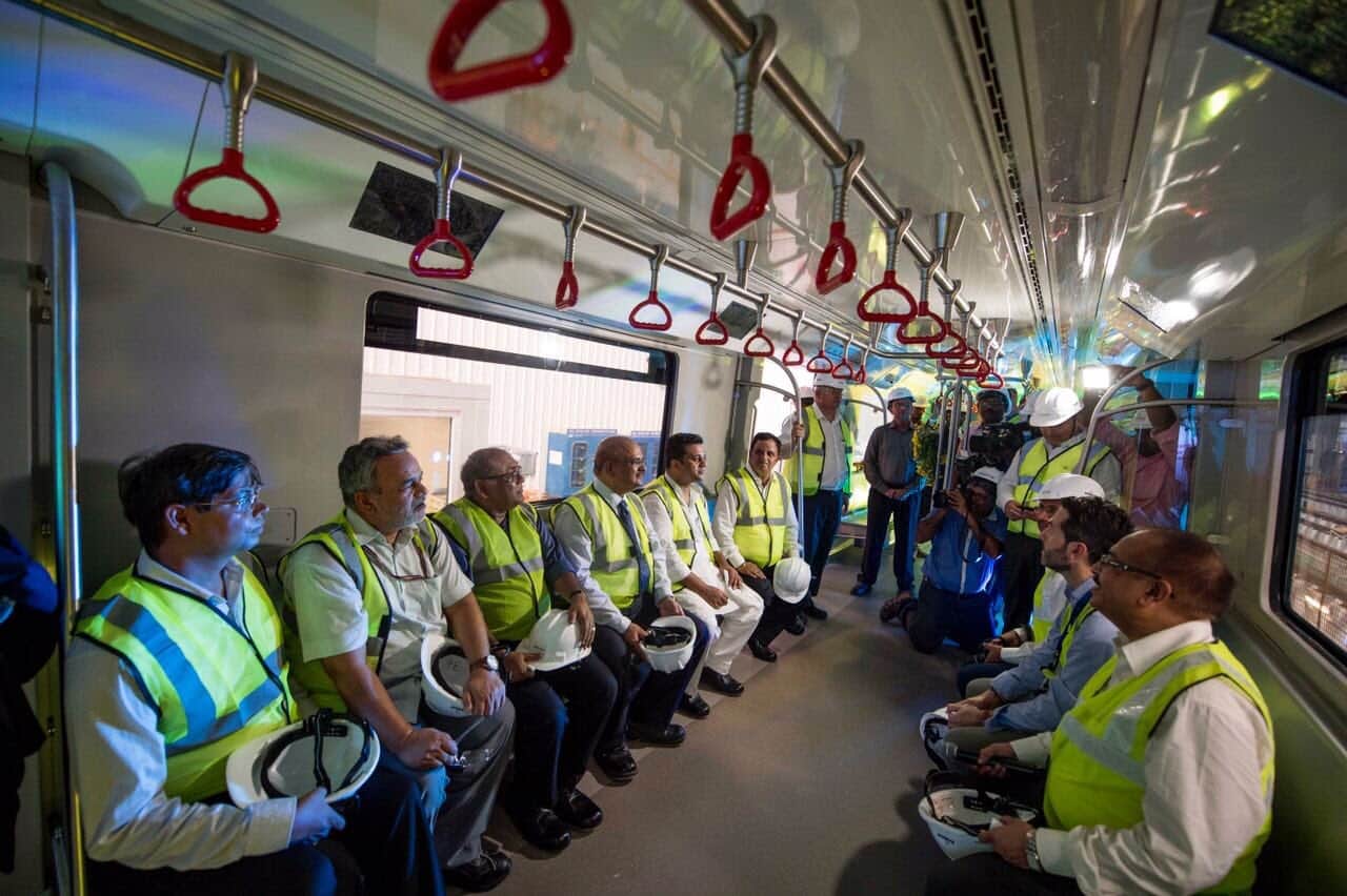 coaches of lucknow metro.