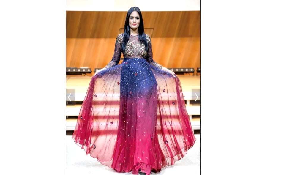 Neha Senni in France International Fashion Week.