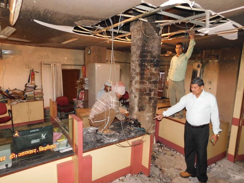 The loss of 1.5 million in the bank fire
