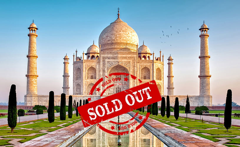 taj mahal sold out three times