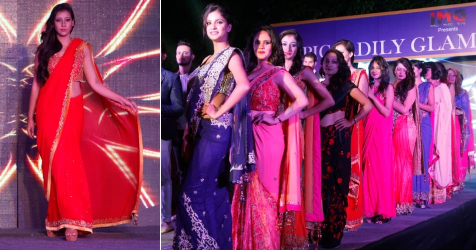 new models ramp walk at chandigarh in a fashion show