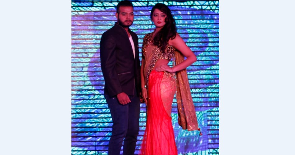new models ramp walk at chandigarh in a fashion show