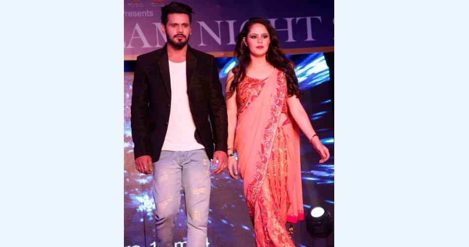 new models ramp walk at chandigarh in a fashion show