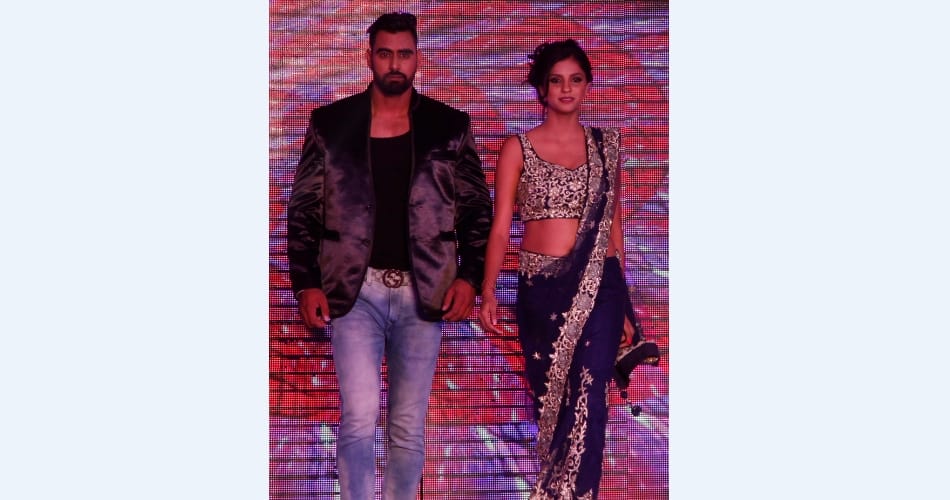 new models ramp walk at chandigarh in a fashion show