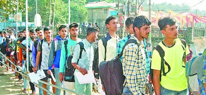 army recruitment rally in bilaspur only 662 candidates passed ground test
