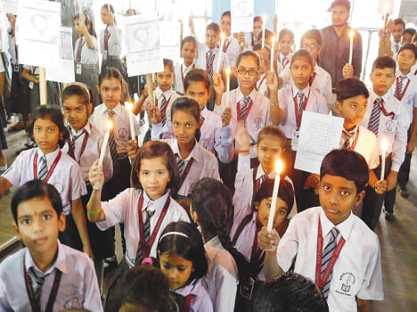 Candle March against Pakistan