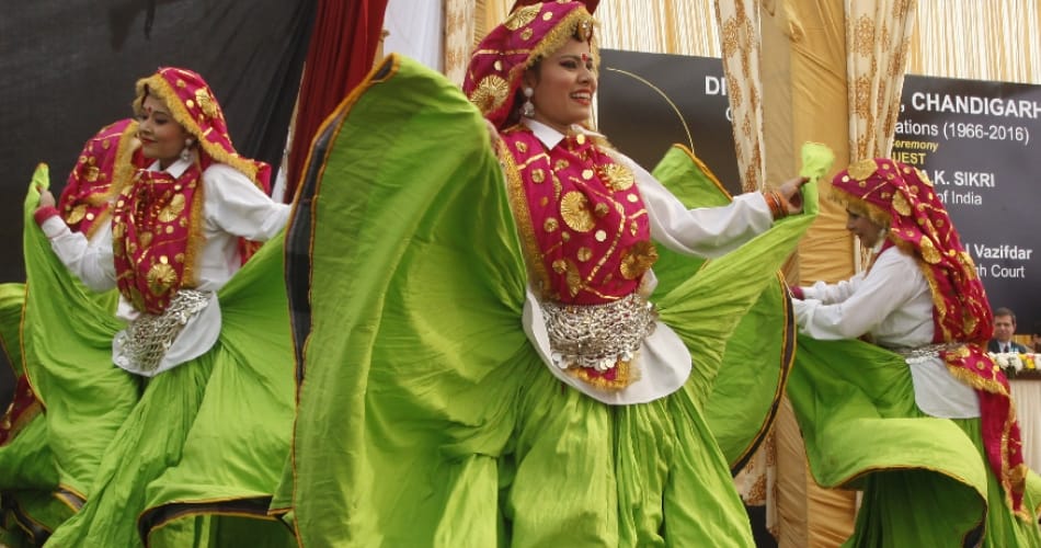 chandigarh lady advocates folk dance performance in golden jubli celebration function