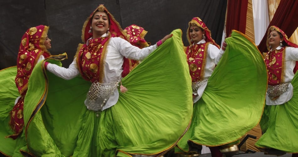 chandigarh lady advocates folk dance performance in golden jubli celebration function