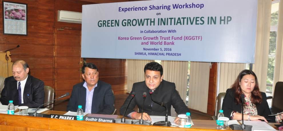 south korea and world bank help himachal to be a green state