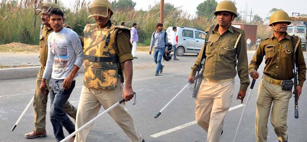 mama bhanji death and arson in khurja heavy force deployed