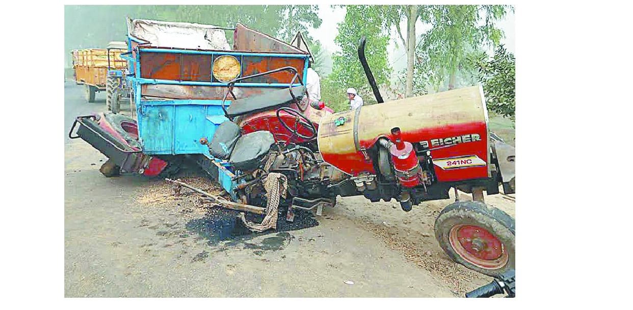 tractor, excident, panipat, haryana
