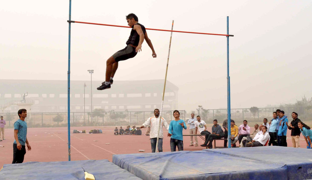 School athletic, champions form Bhiwani, school boys played well, sports in haryana