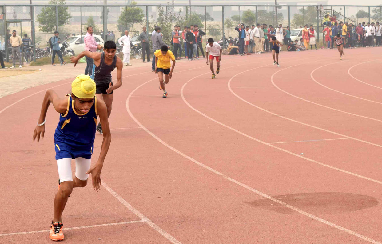 rewari news, sanda, synthetic track, waiting