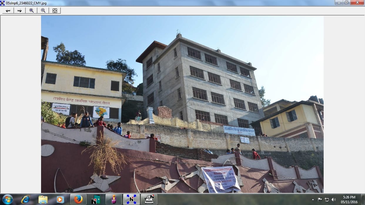 The school bhavan constructed stop due to budget