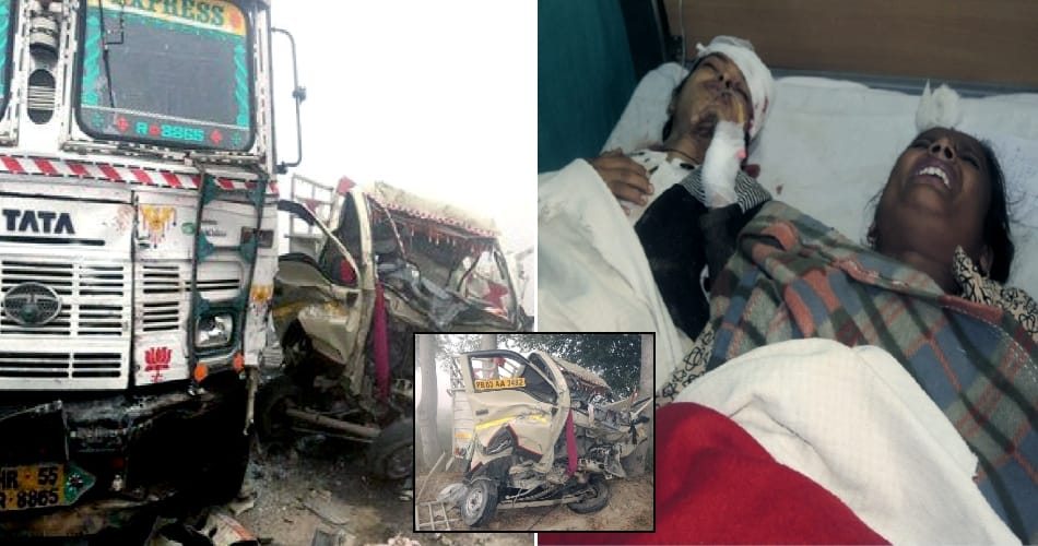 two truck, struck, one dead, three injured
