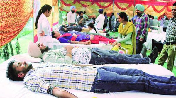 unique tradition of punjab village harrangpura, people donate blood before every work