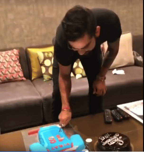 how virat celebrated his 28th birthday