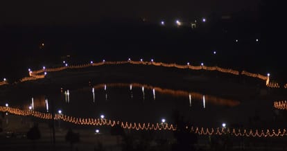 Chhath Puja Begins in chandigarh, sector 42 news lake is ready