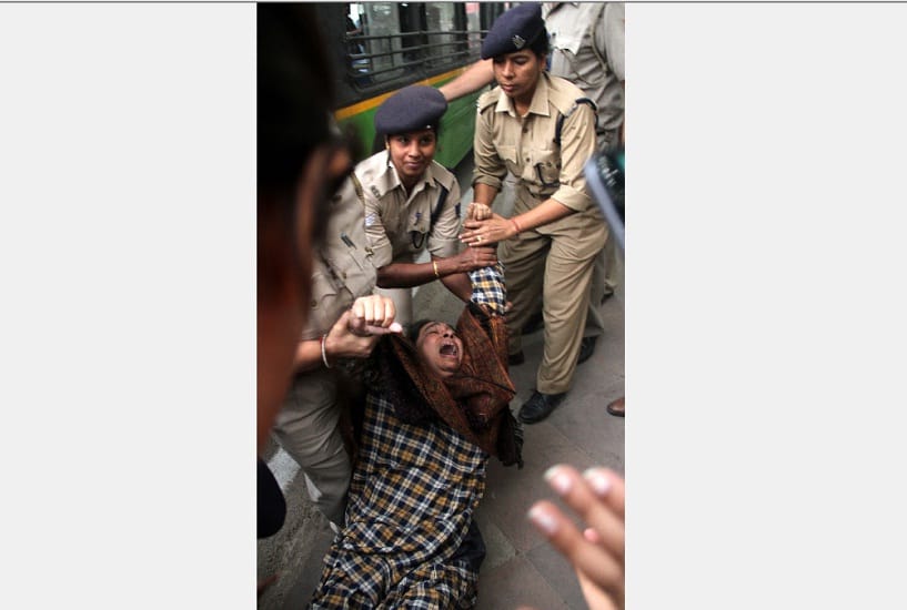 JNU missing student protest: Delhi police detain Najeeb Ahmed's mother and others