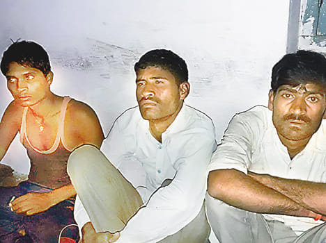 Police arrested three robbers