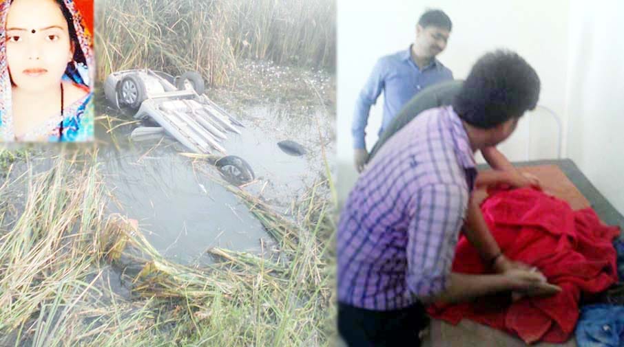 Car fell into river, one dead, two injured
