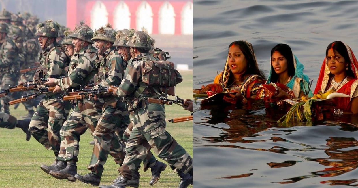 Chhath fasting for longevity of Soldiers