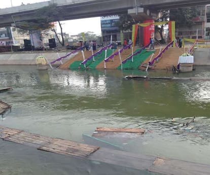 boy child floated in sindhwa river in ludhiana before chhath puja